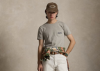 Polo Ralph Lauren Custom Slim Fit Polo Bear Jersey T-Shirt Heather Heritage Bear
