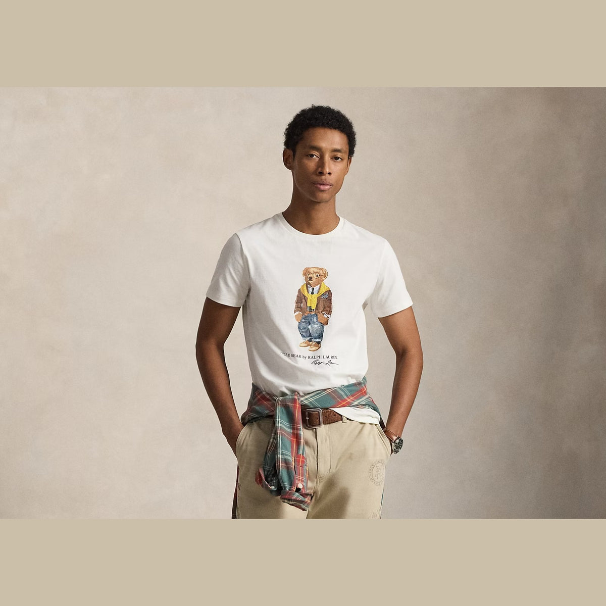 Polo Ralph Lauren Custom Slim Fit Polo Bear Jersey T-Shirt Hudson Valley Bear