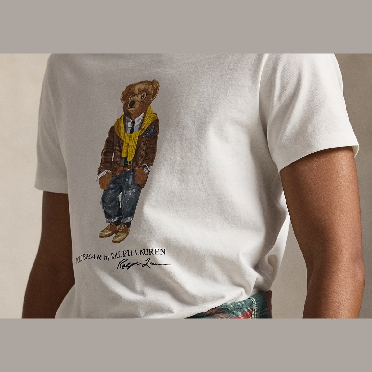 Polo Ralph Lauren Custom Slim Fit Polo Bear Jersey T-Shirt Hudson Valley Bear