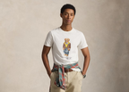 Polo Ralph Lauren Custom Slim Fit Polo Bear Jersey T-Shirt Hudson Valley Bear