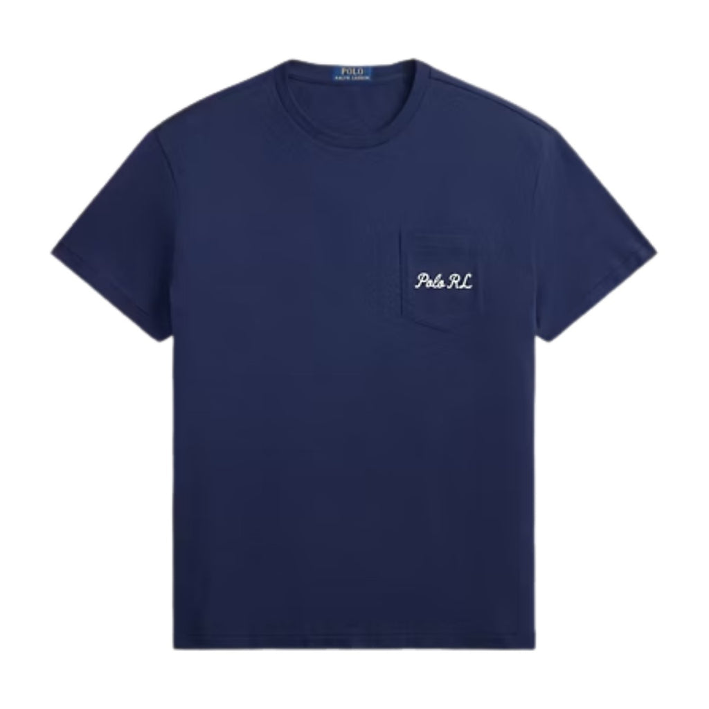 Polo Ralph Lauren Custom Slim Fit Polo Bear Jersey T-Shirt Newport Navy Society Bear