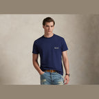 Polo Ralph Lauren Custom Slim Fit Polo Bear Jersey T-Shirt Newport Navy Society Bear