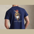 Polo Ralph Lauren Custom Slim Fit Polo Bear Jersey T-Shirt Newport Navy Society Bear