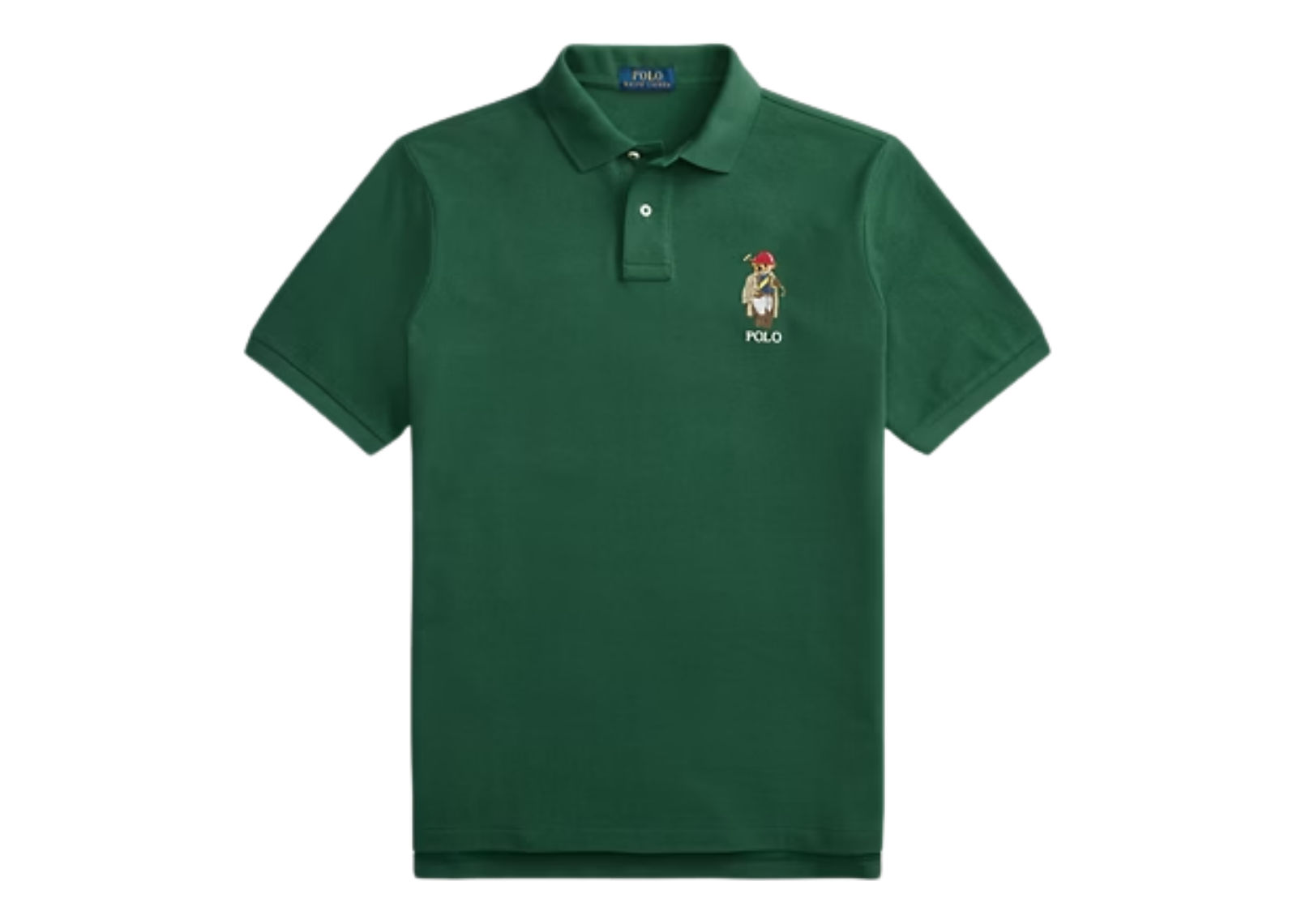 Polo Ralph Lauren Custom Slim Fit Polo Bear Mesh Polo New Forest Society Bear