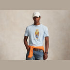 Polo Ralph Lauren Custom Slim Fit Polo Bear T-Shirt Blue Heritage Bear