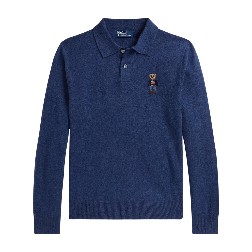 Polo Ralph Lauren Polo Bear Cashmere Jumper Rustic Navy Heather
