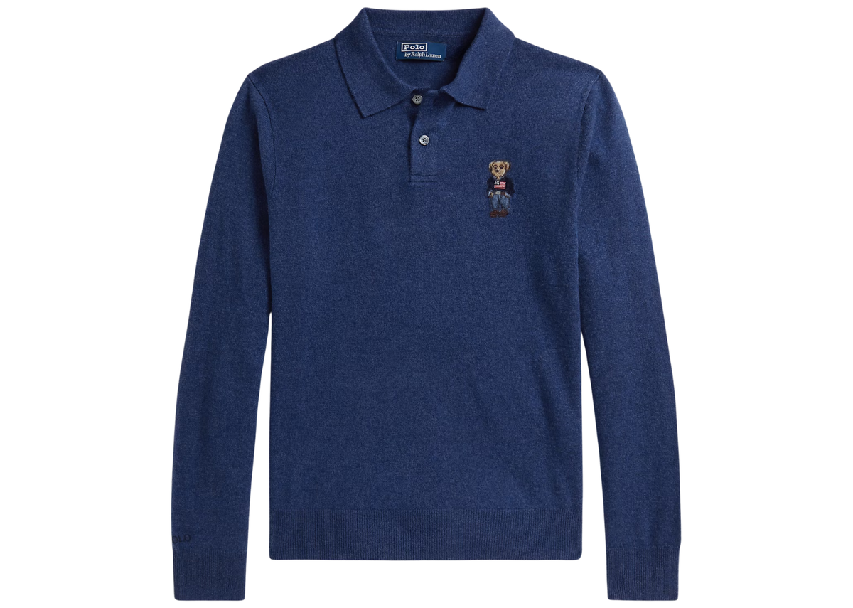 Polo Ralph Lauren Polo Bear Cashmere Jumper Rustic Navy Heather