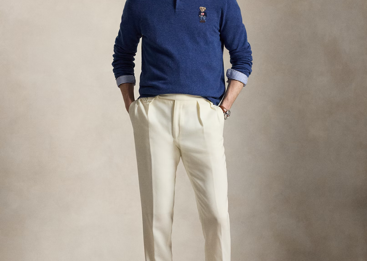 Polo Ralph Lauren Polo Bear Cashmere Jumper Rustic Navy Heather