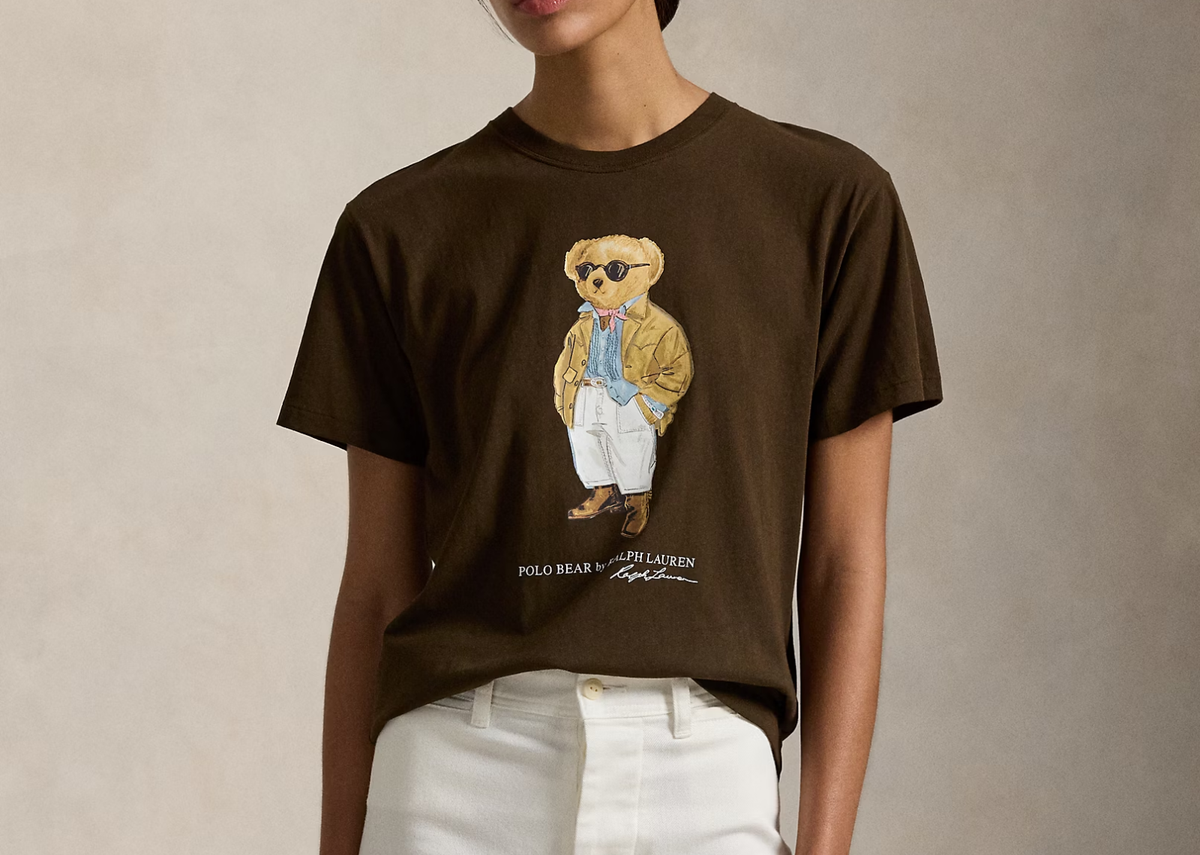 Polo Ralph Lauren Polo Bear Cotton Jersey T-Shirt Dark Brown