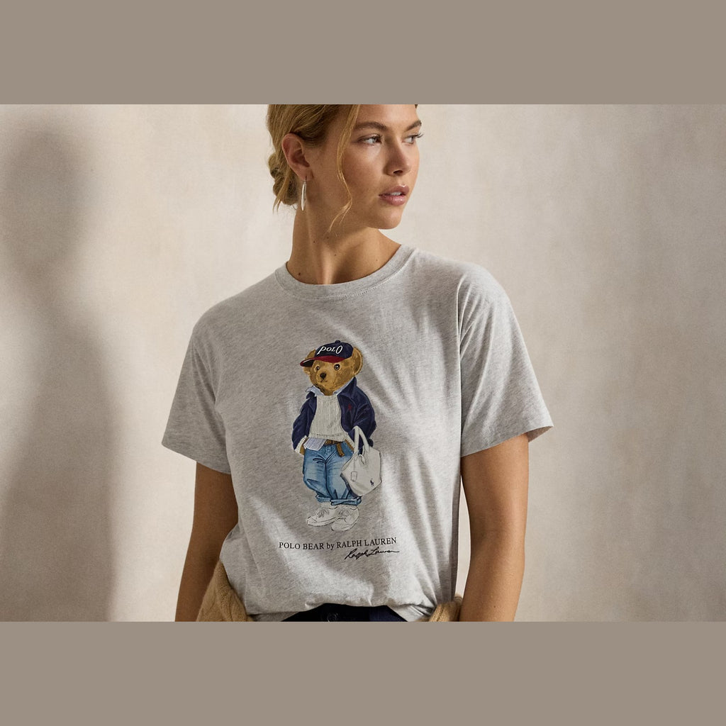 Polo Ralph Lauren Polo Bear Cotton Jersey T-Shirt Light Smoke Heather