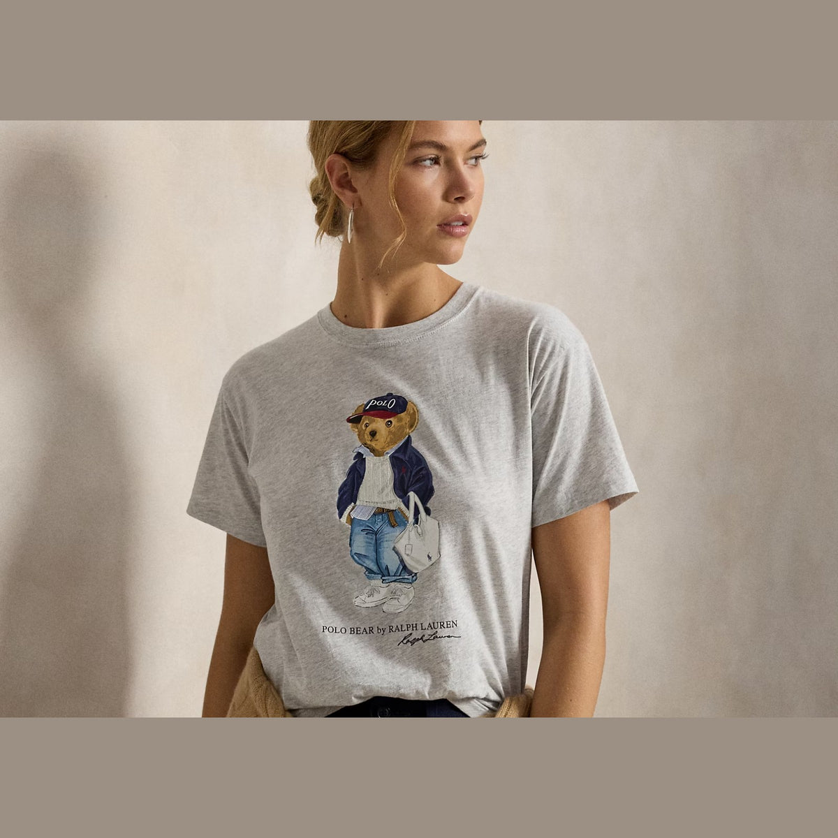 Polo Ralph Lauren Polo Bear Cotton Jersey T-Shirt Light Smoke Heather