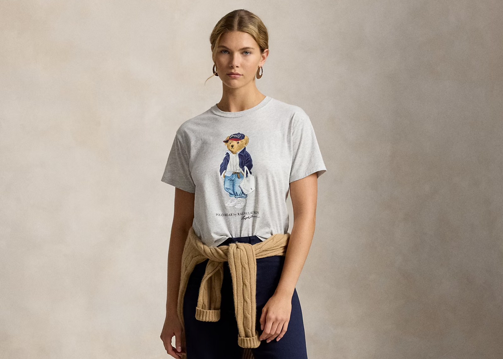 Polo Ralph Lauren Polo Bear Cotton Jersey T-Shirt Light Smoke Heather