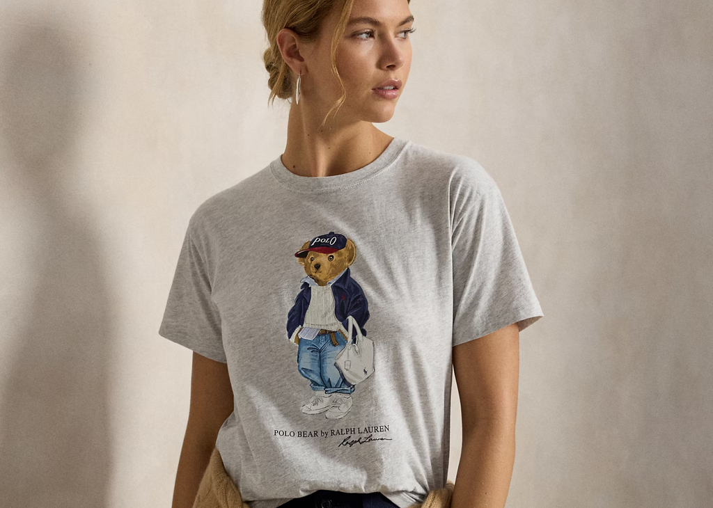 Polo Ralph Lauren Polo Bear Cotton Jersey T-Shirt Light Smoke Heather
