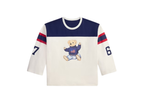 Polo Ralph Lauren Polo Bear Cotton Jersey T-Shirt Warm White Newport Navy