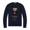 Polo Ralph Lauren Polo Bear Cotton Linen Jumper Navy Multi