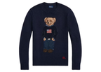 Polo Ralph Lauren Polo Bear Cotton Linen Jumper Navy Multi