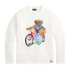 Polo Ralph Lauren Polo Bear Cotton Roll Neck Jumper Deckwash White