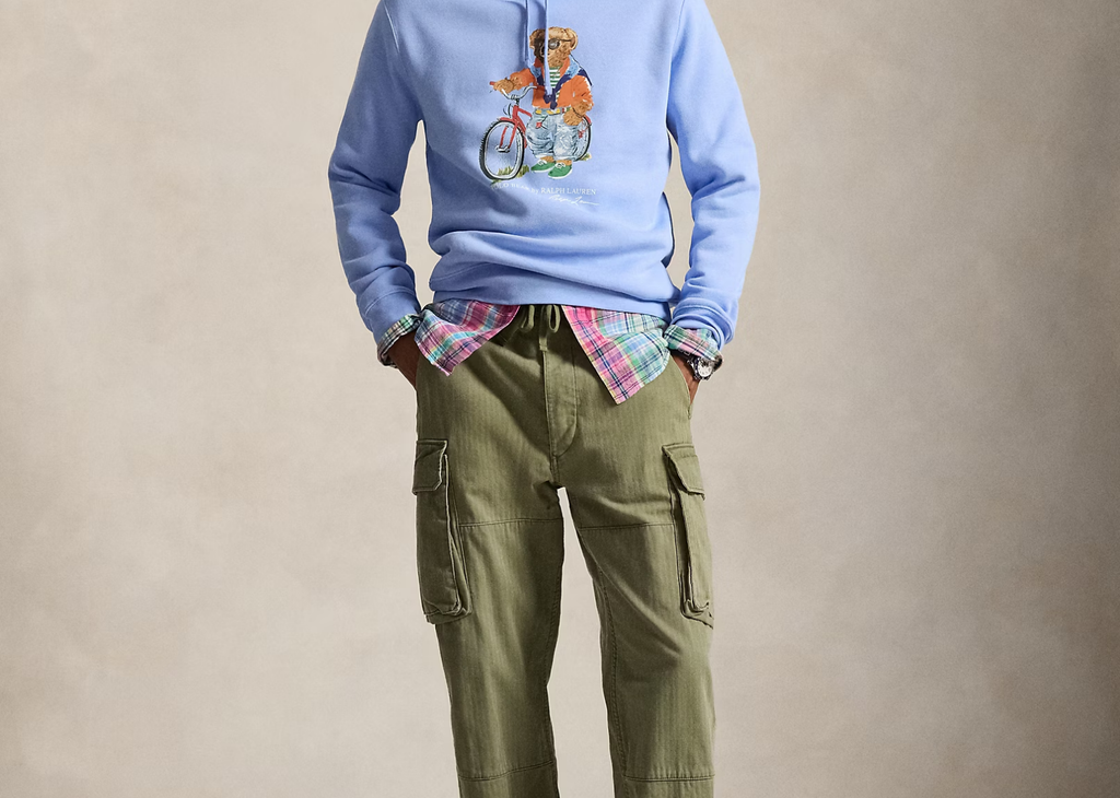 Polo Ralph Lauren Polo Bear Fleece Hoodie Austin Blue Summer Bear