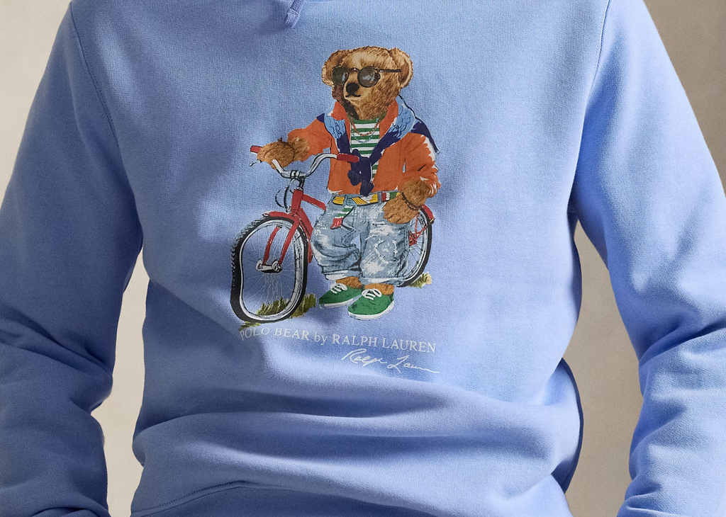 Polo Ralph Lauren Polo Bear Fleece Hoodie Austin Blue Summer Bear