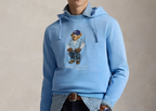 Polo Ralph Lauren Polo Bear Fleece Hoodie Chambray Blue Denim Bear