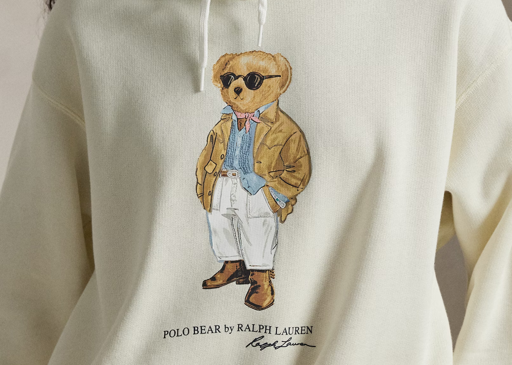 Polo Ralph Lauren Polo Bear Fleece Hoodie Parchment Cream