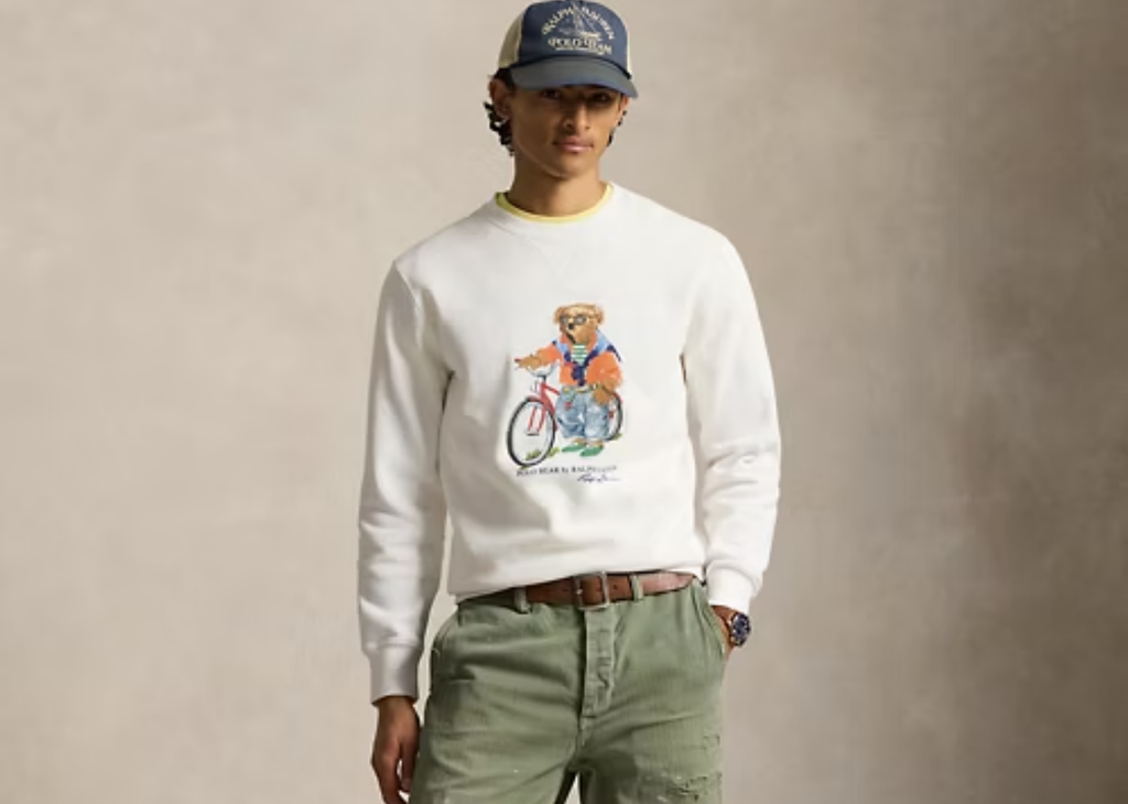 Polo Ralph Lauren Polo Bear Fleece Sweatshirt White Summer Bear