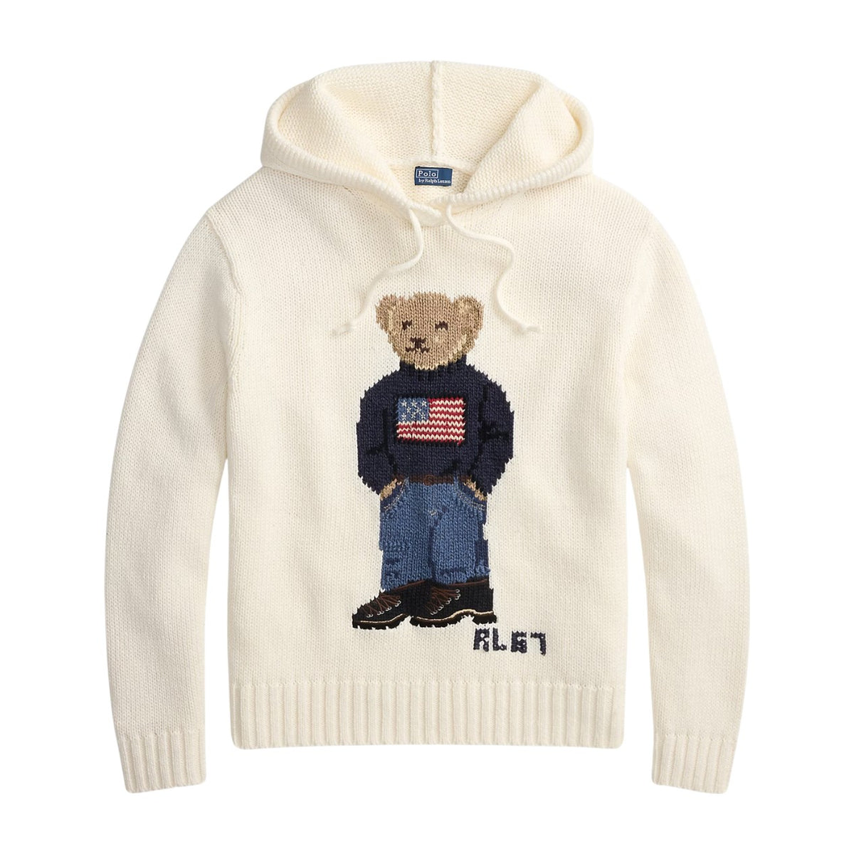 Polo Ralph Lauren Polo Bear Hooded Jumper Parchment Cream