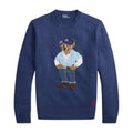 Polo Ralph Lauren Polo Bear Linen Cotton Jumper Light Navy