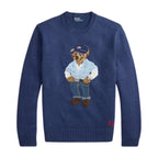 Polo Ralph Lauren Polo Bear Linen Cotton Jumper Light Navy