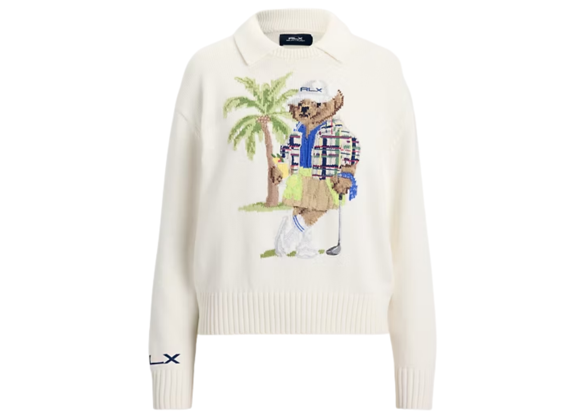 Polo Ralph Lauren Polo Bear Performance Polo Jumper White Splash Multi
