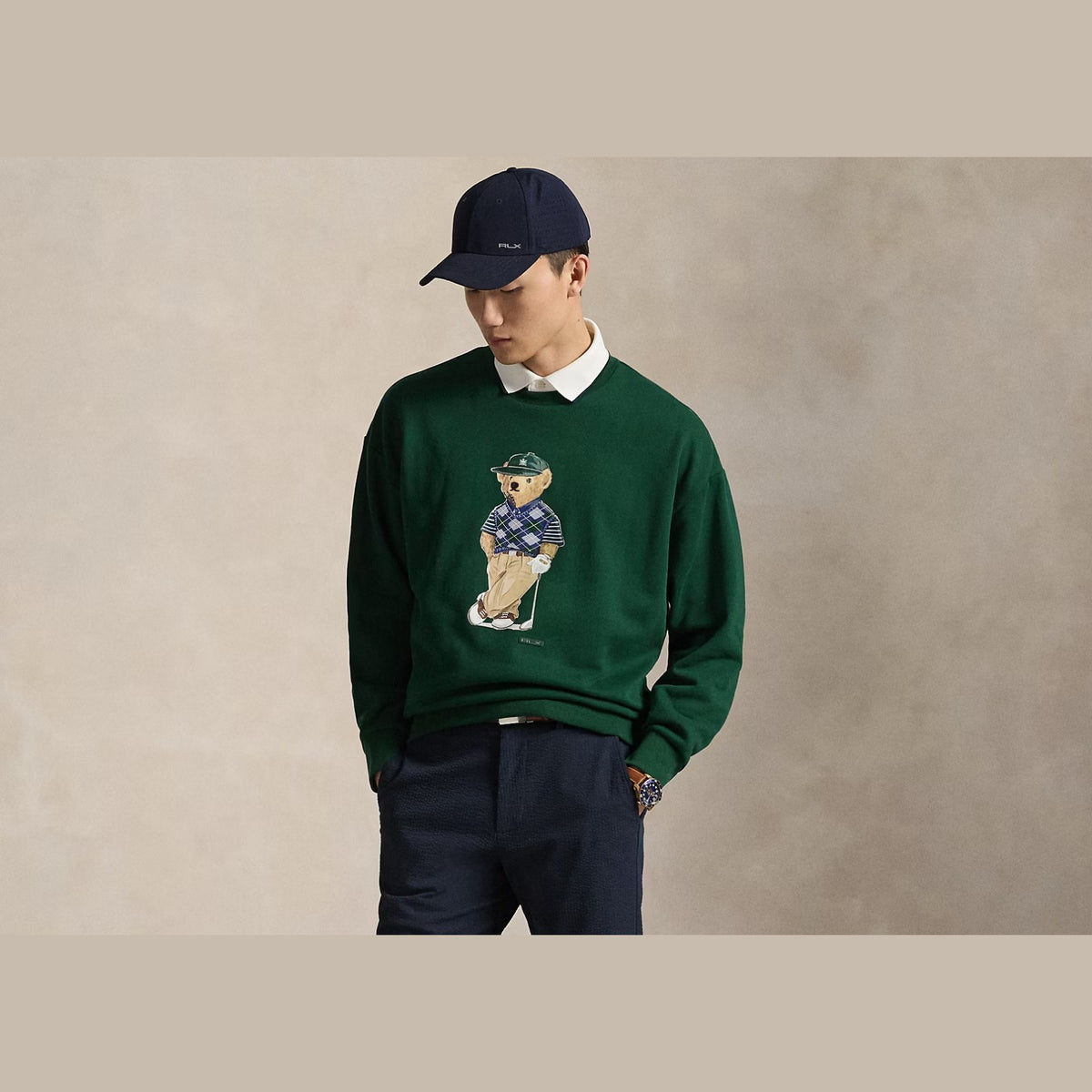 Polo Ralph Lauren Polo Bear Relaxed Fit Sweatshirt Moss Agate