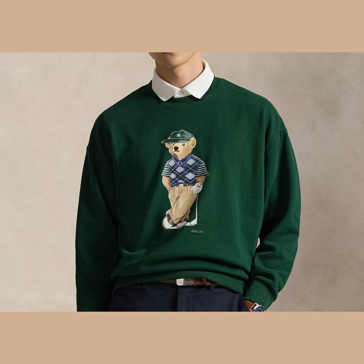 Polo Ralph Lauren Polo Bear Relaxed Fit Sweatshirt Moss Agate