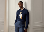 Polo Ralph Lauren Polo Bear Silk Linen Jumper Classic Chairman Navy