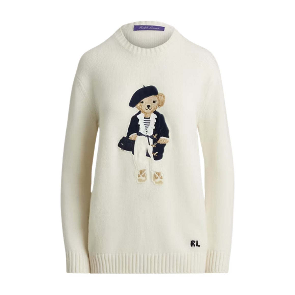Polo Ralph Lauren Pre-Spring Polo Bear Cashmere Jumper Lux Cream