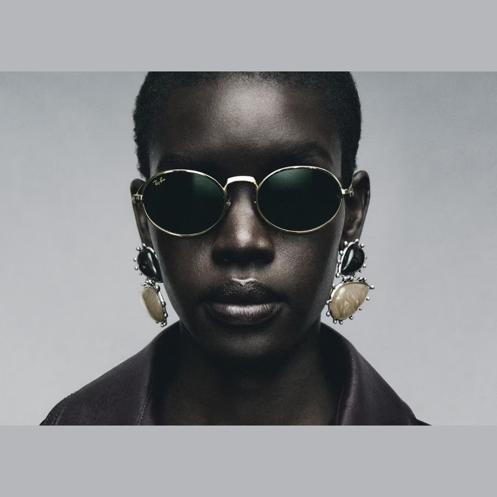 Ray-Ban A$AP Rocky RB 3931 Metal Sunglasses Blue Lens Arista Gold