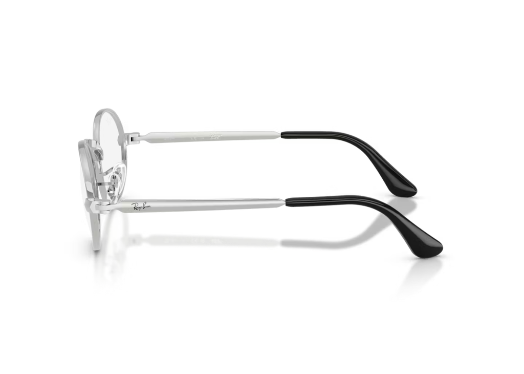 Ray-Ban A$AP Rocky Oval Metal Optical Eyeglasses Silver