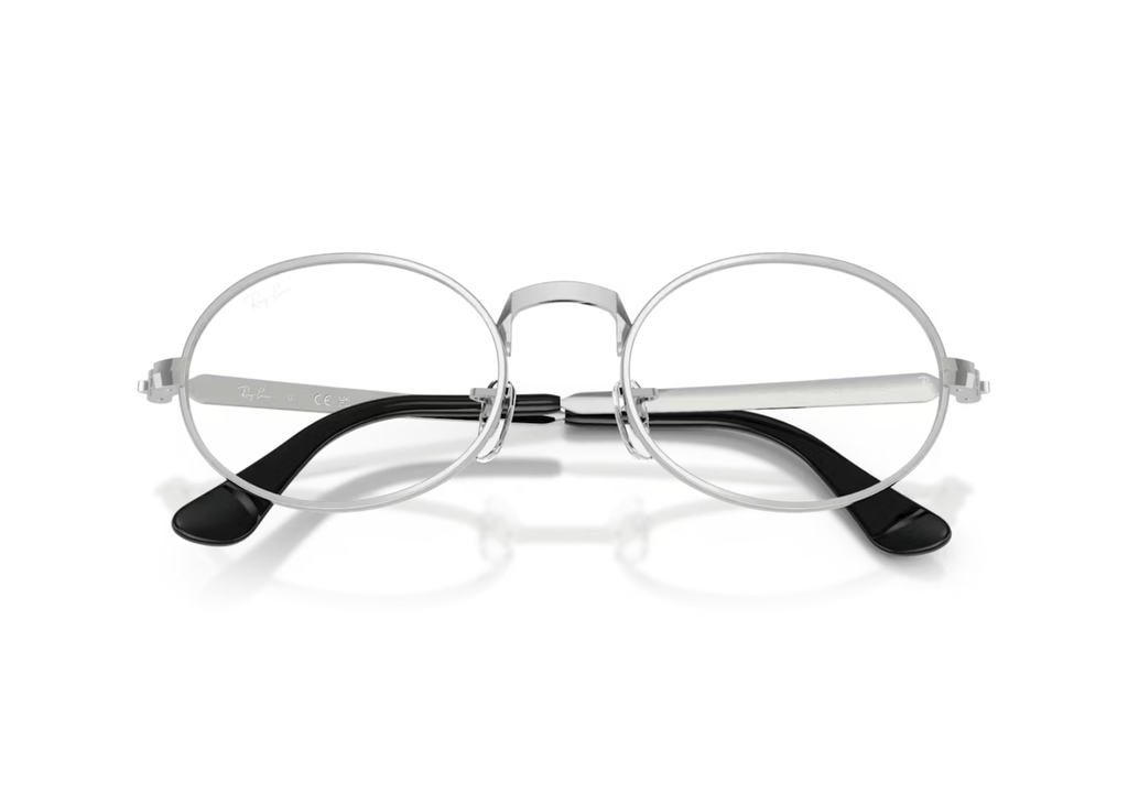 Ray-Ban A$AP Rocky Oval Metal Optical Eyeglasses Silver