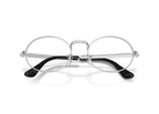 Ray-Ban A$AP Rocky Oval Metal Optical Eyeglasses Silver