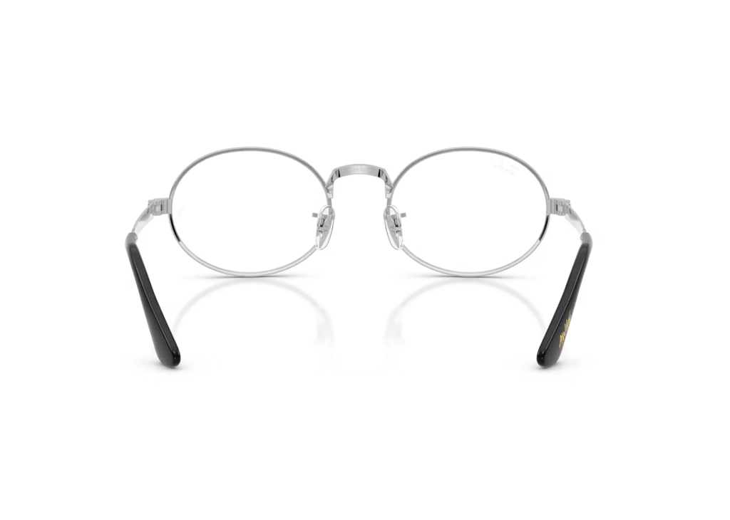 Ray-Ban A$AP Rocky Oval Metal Optical Eyeglasses Silver