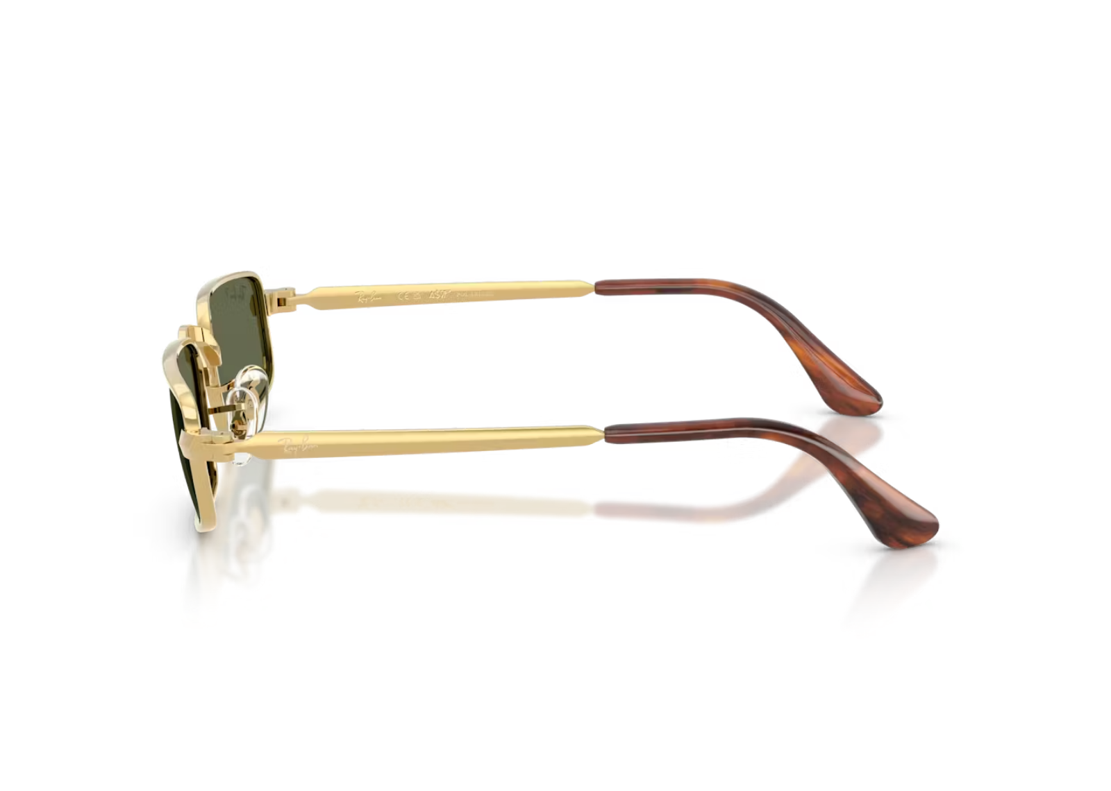 Ray-Ban A$AP Rocky RB 3927 Metal Sunglasses Green Polarized Lens Arista Gold
