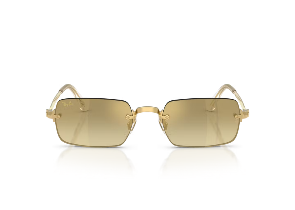Ray-Ban A$AP Rocky RB 3928 Metal Sunglasses Brown Mirror Gold Gradient Arista Gold