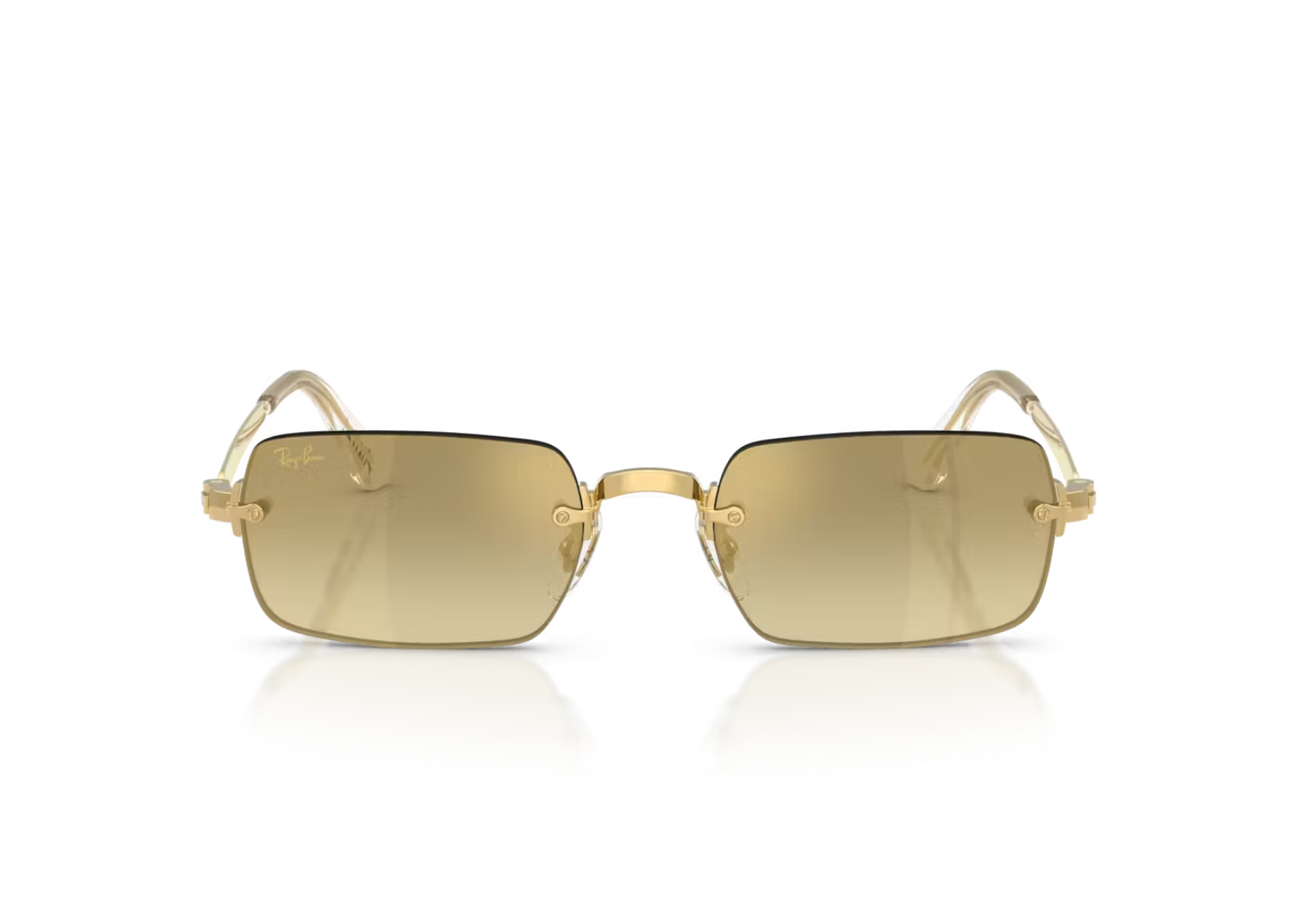 Ray-Ban A$AP Rocky RB 3928 Metal Sunglasses Brown Mirror Gold Gradient Arista Gold