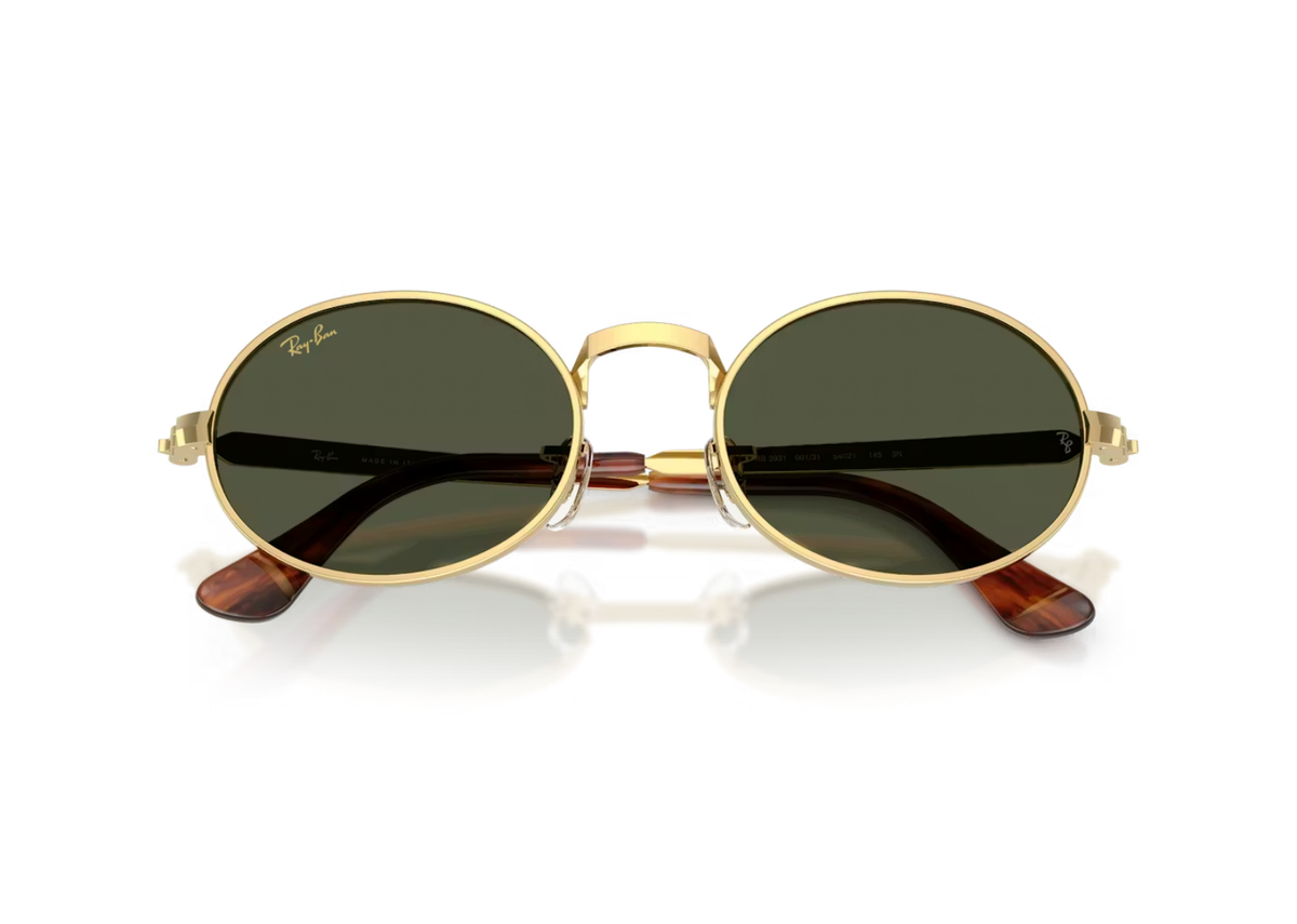 Ray-Ban A$AP Rocky RB 3931 Metal Sunglasses Green Polarized Lens Arista Gold
