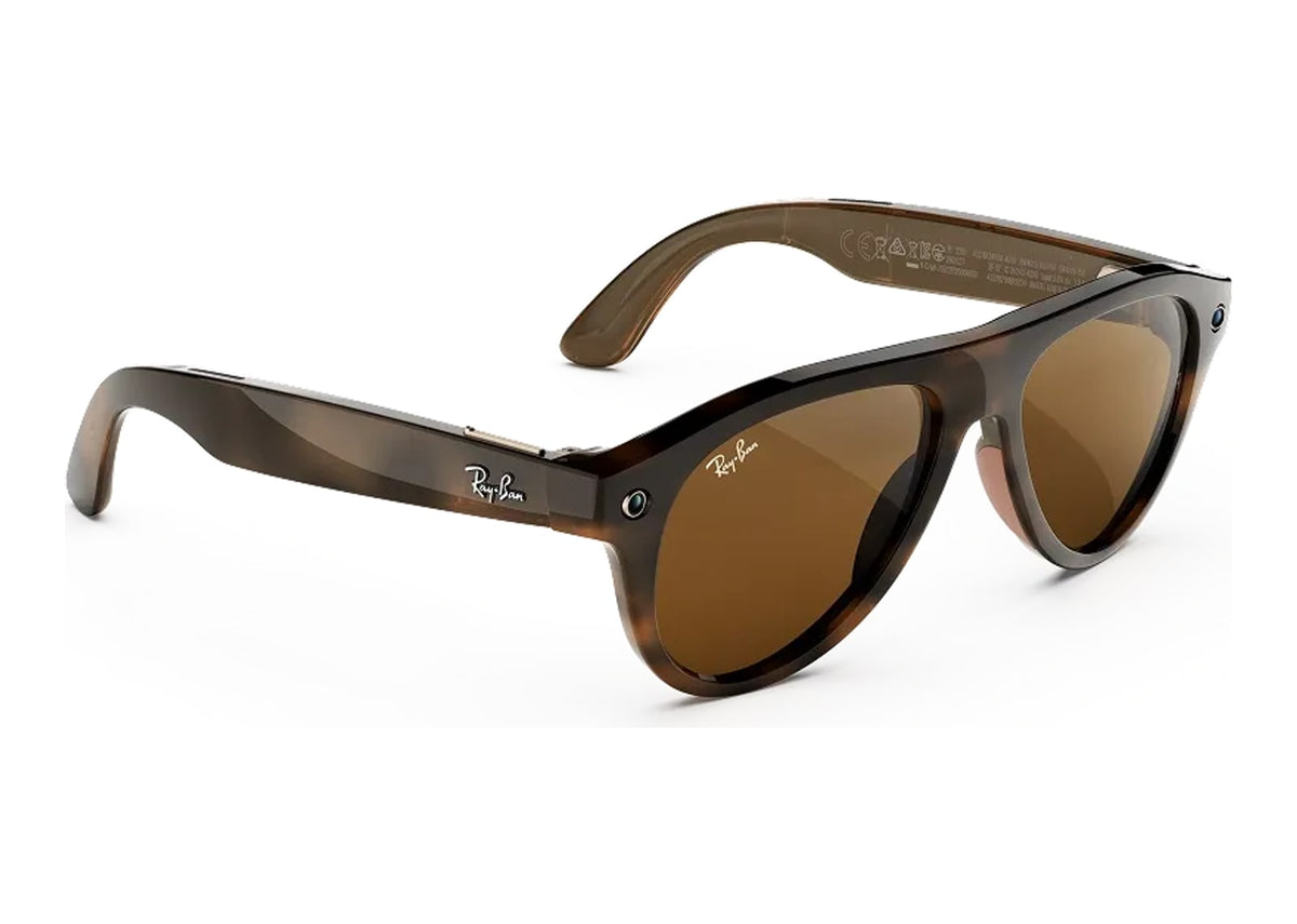 Ray-Ban Meta Aviator Gen 3 AI Smart Glasses Brown Lens Havana