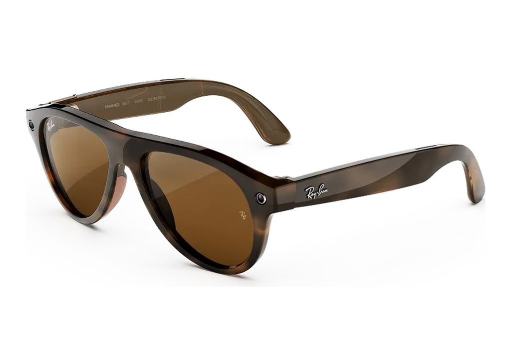 Ray-Ban Meta Aviator Gen 3 AI Smart Glasses Brown Lens Havana