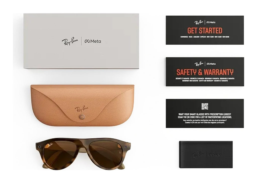 Ray-Ban Meta Aviator Gen 3 AI Smart Glasses Brown Lens Havana