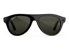 Ray-Ban Meta Aviator Gen 3 AI Smart Glasses Polarized Green Lens Shiny Black