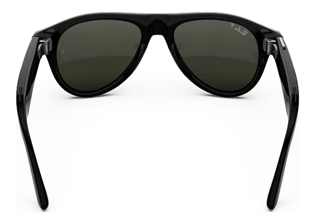 Ray-Ban Meta Aviator Gen 3 AI Smart Glasses Polarized Green Lens Shiny Black