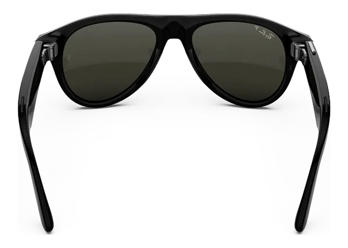Ray-Ban Meta Aviator Gen 3 AI Smart Glasses Polarized Green Lens Shiny Black