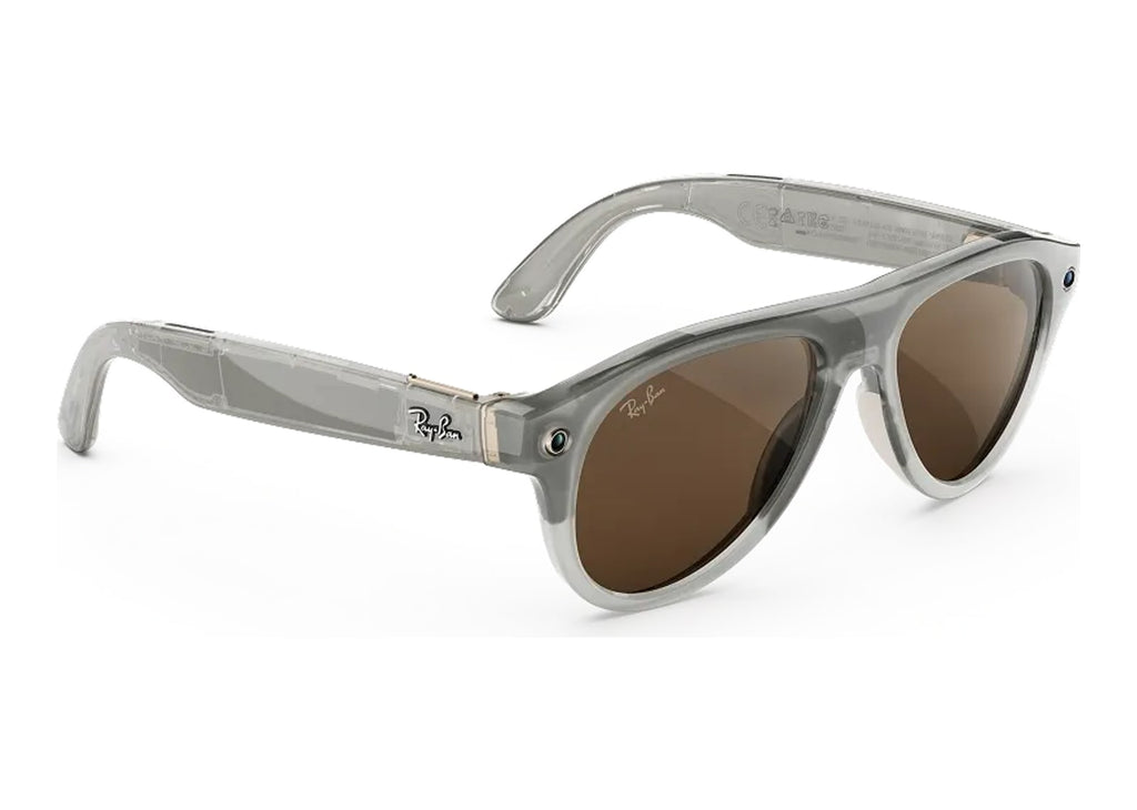 Ray-Ban Meta Aviator Gen 3 AI Smart Glasses Transitions Brown Lens Milky Warm Beige